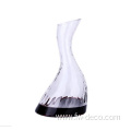 creative waterfall style glass wine decanter